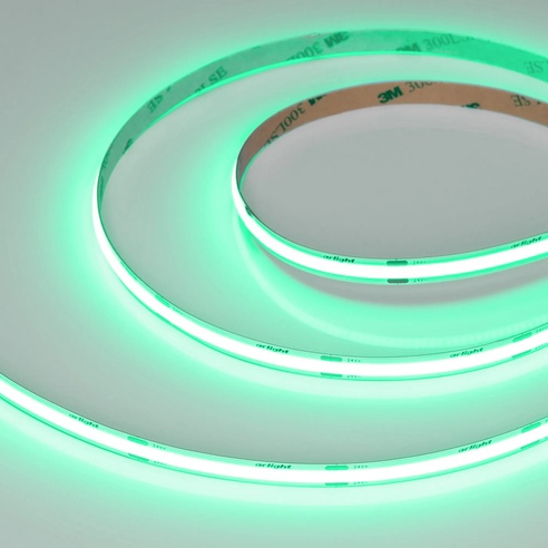 Лента светодиодная COB-X480-8mm 24V Green (8 W/m, IP20, 5m) (Arlight, -)