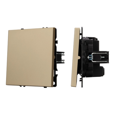 Механизм выключателя одноклавишный перекрёстный SWT-NOBE-MKX1-SFPL-GD (230V, 10A) (Arlight, -)