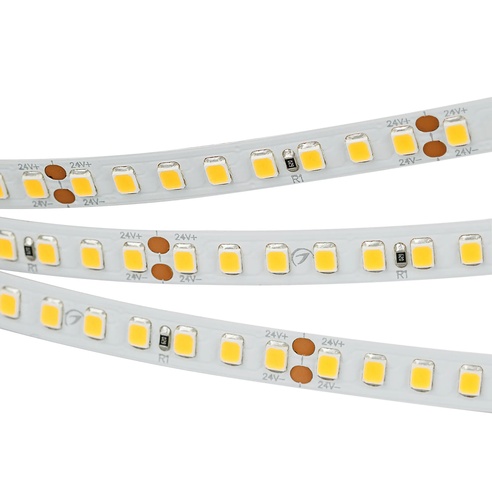 Лента светодиодная RT 2-5000 24V Warm3000 2x (2835, 160 LED/m, LUX) (Arlight, 12 Вт/м, IP20)