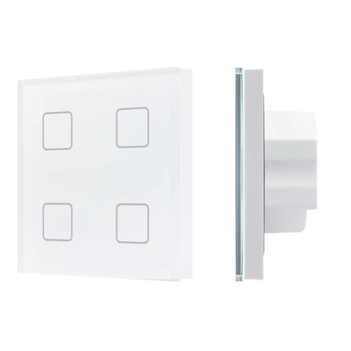INTELLIGENT ARLIGHT Сенсорная панель DALI-301-11-IN White (BUS/24V, Backlight) (IARL, IP20 Пластик, 5 лет)