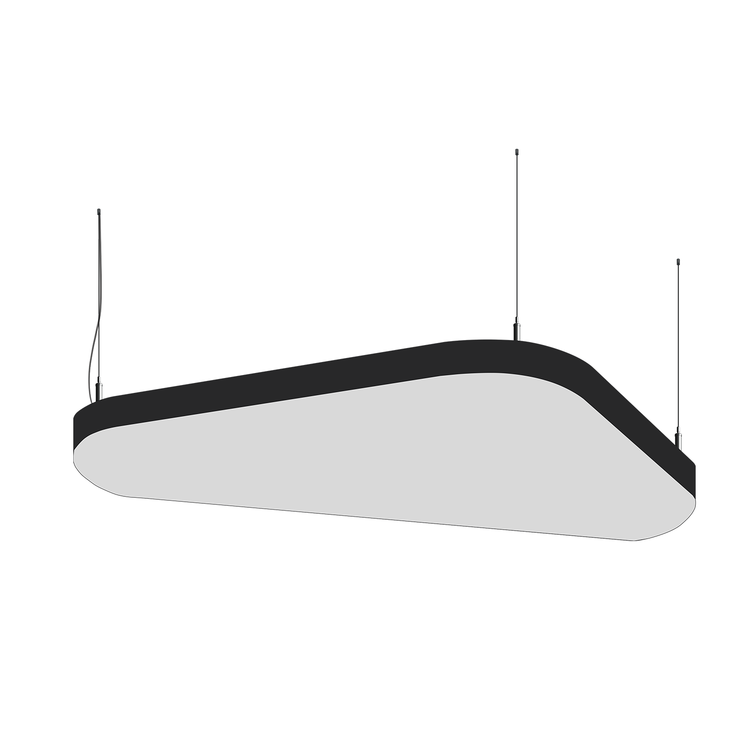 Cветодиодный фигурный светильник MS-SOFT TRIO Трингл 1200mm 75W 3000/4000/6000K