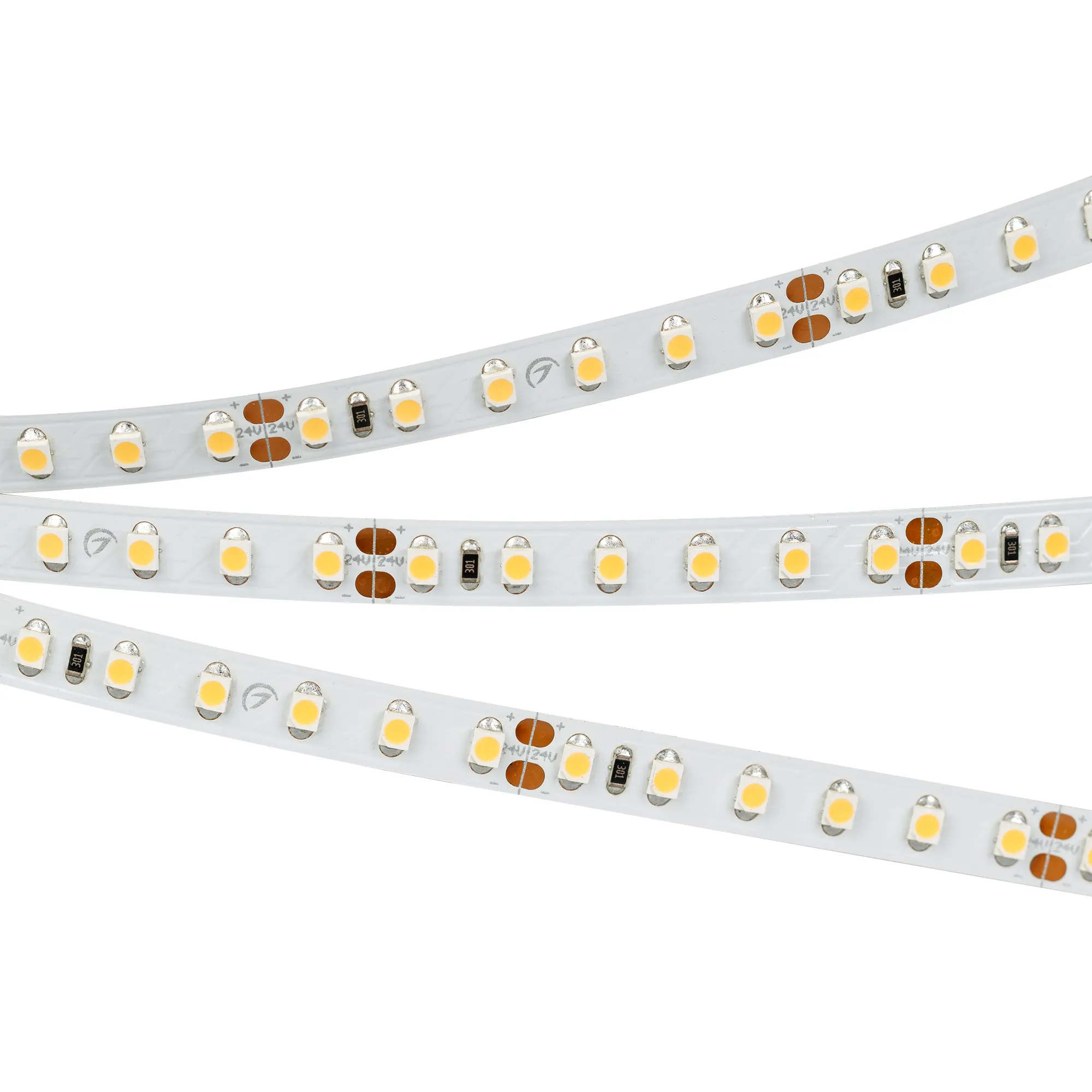 Лента светодиодная RT 2-5000 24V Warm2700 2x (3528, 600 LED, CRI98) (Arlight, 9.6 Вт/м, IP20) - изображение товара