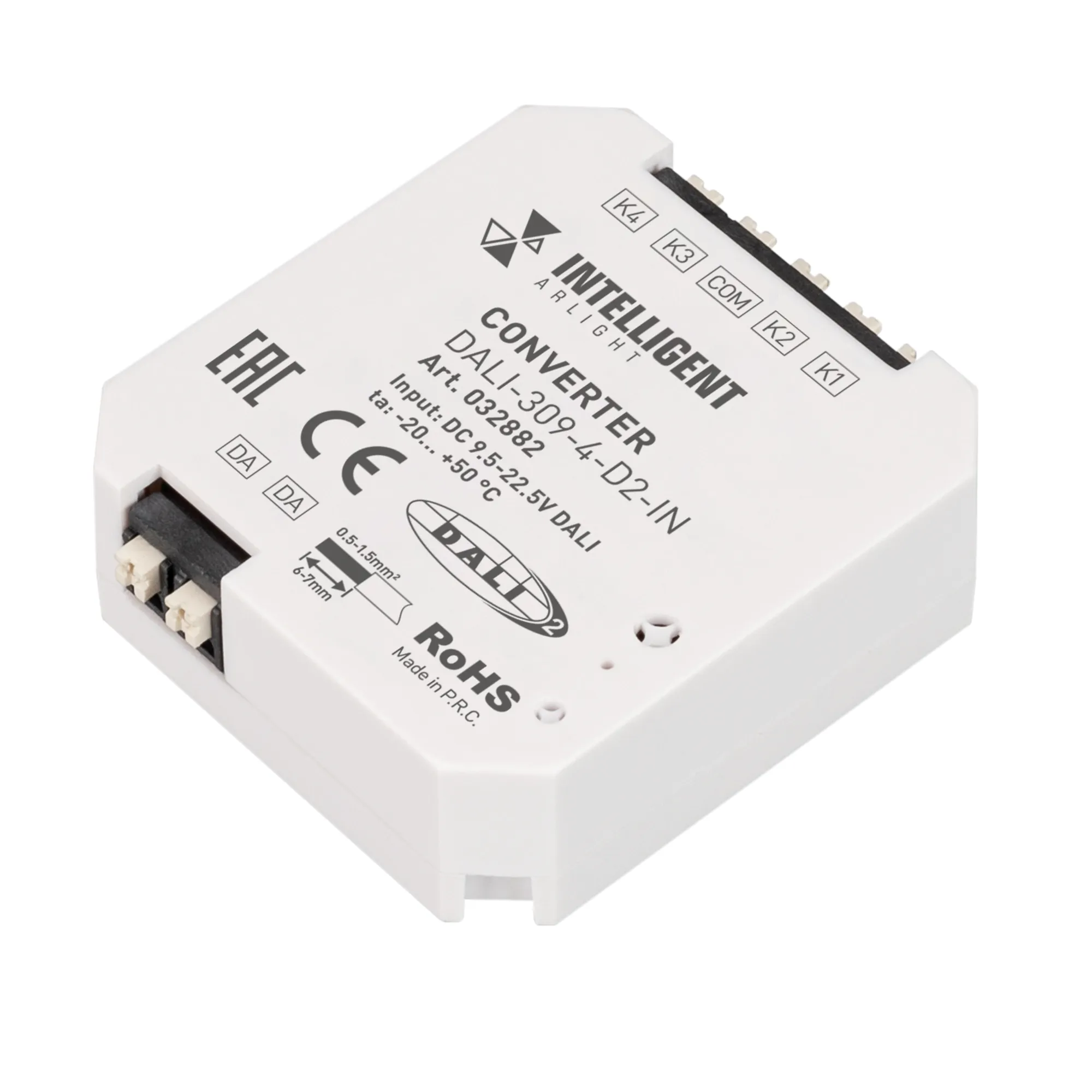 INTELLIGENT ARLIGHT Конвертер DALI-309-4-D2-IN (DALI-BUS, Free purpose) (IARL, Пластик) - изображение товара