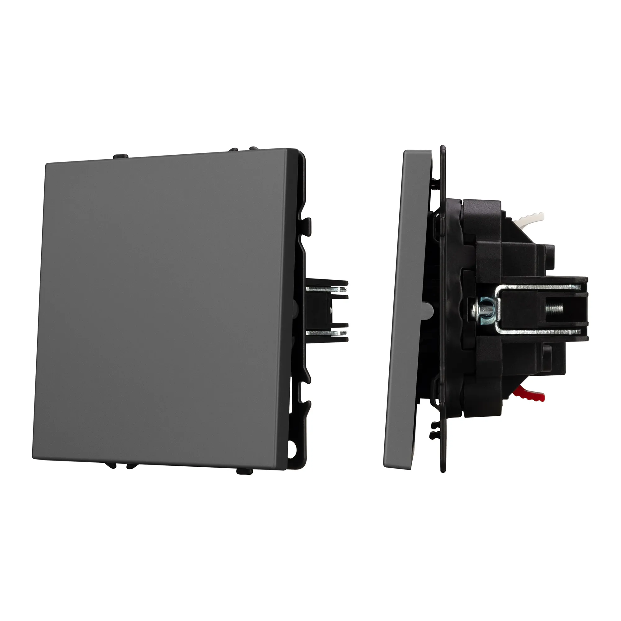 Механизм выключателя одноклавишный проходной SWT-NOBE-MKP1-SFPL-GR (230V, 10A) (Arlight, -)