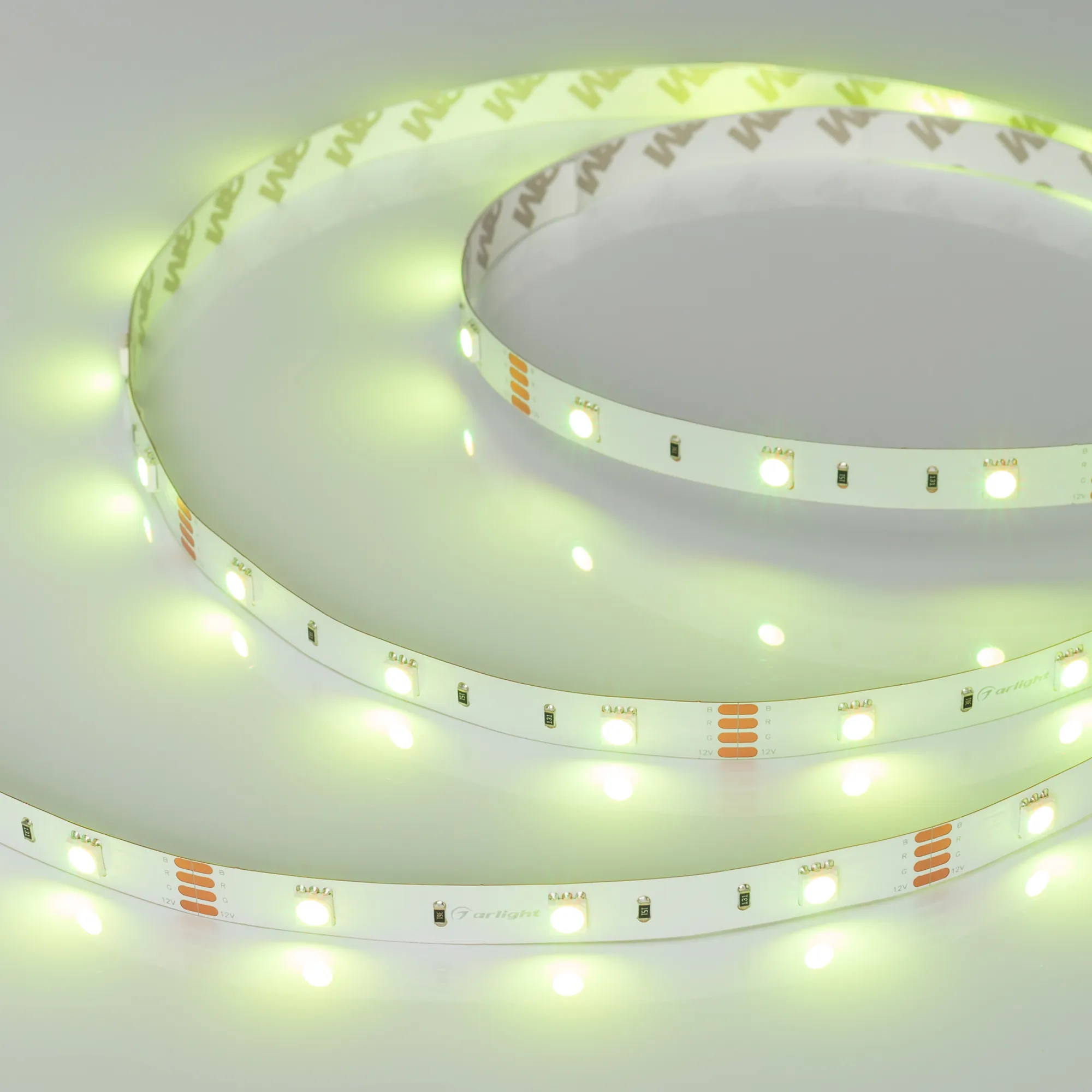 Лента светодиодная RT-B30-10mm 12V RGB (7.2 W/m, IP20, 5060, 5m) (Arlight, Открытый) - изображение товара