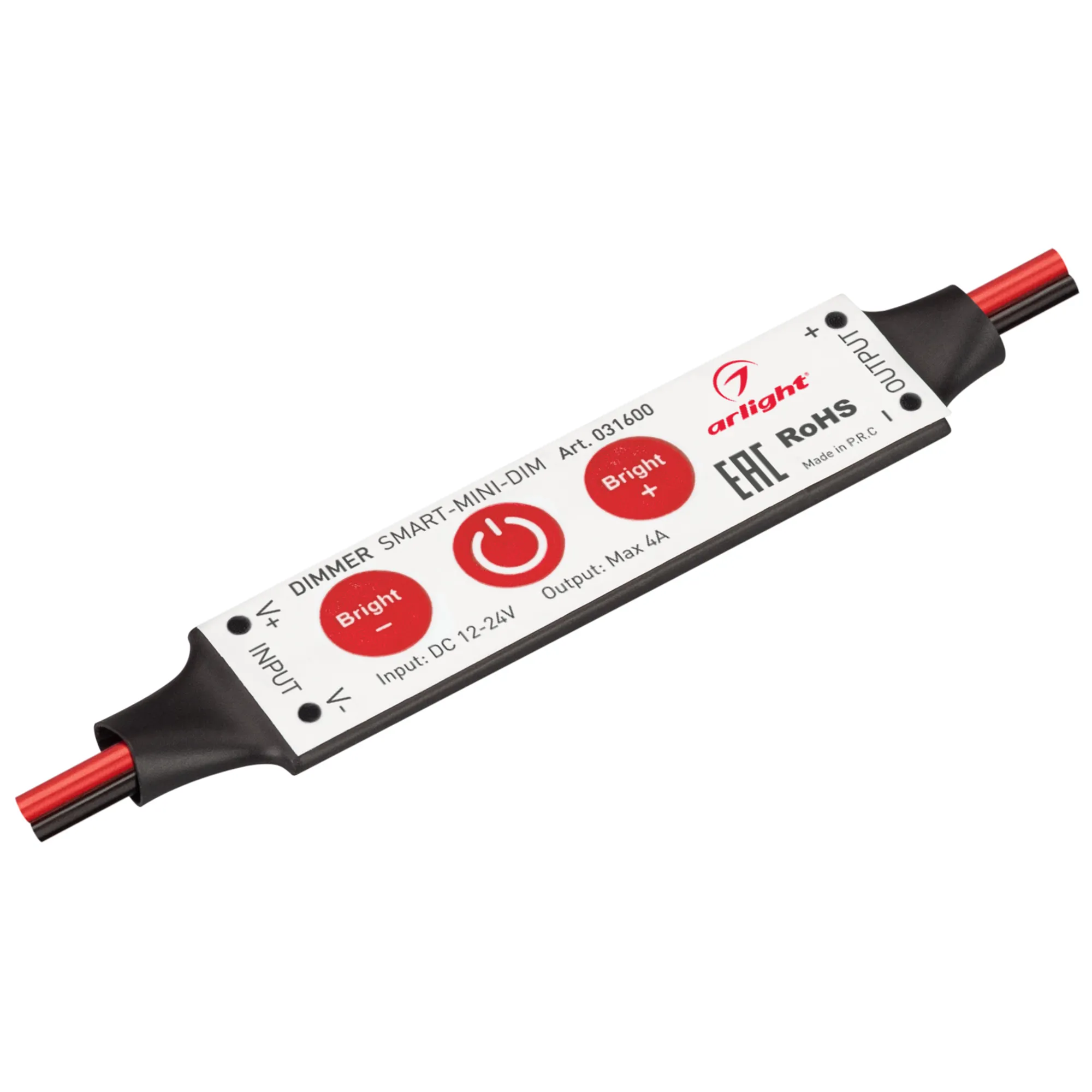 Диммер SMART-MINI-DIM (12-24V, 1x4A) (Arlight, IP20 Пластик, 5 лет) - изображение товара