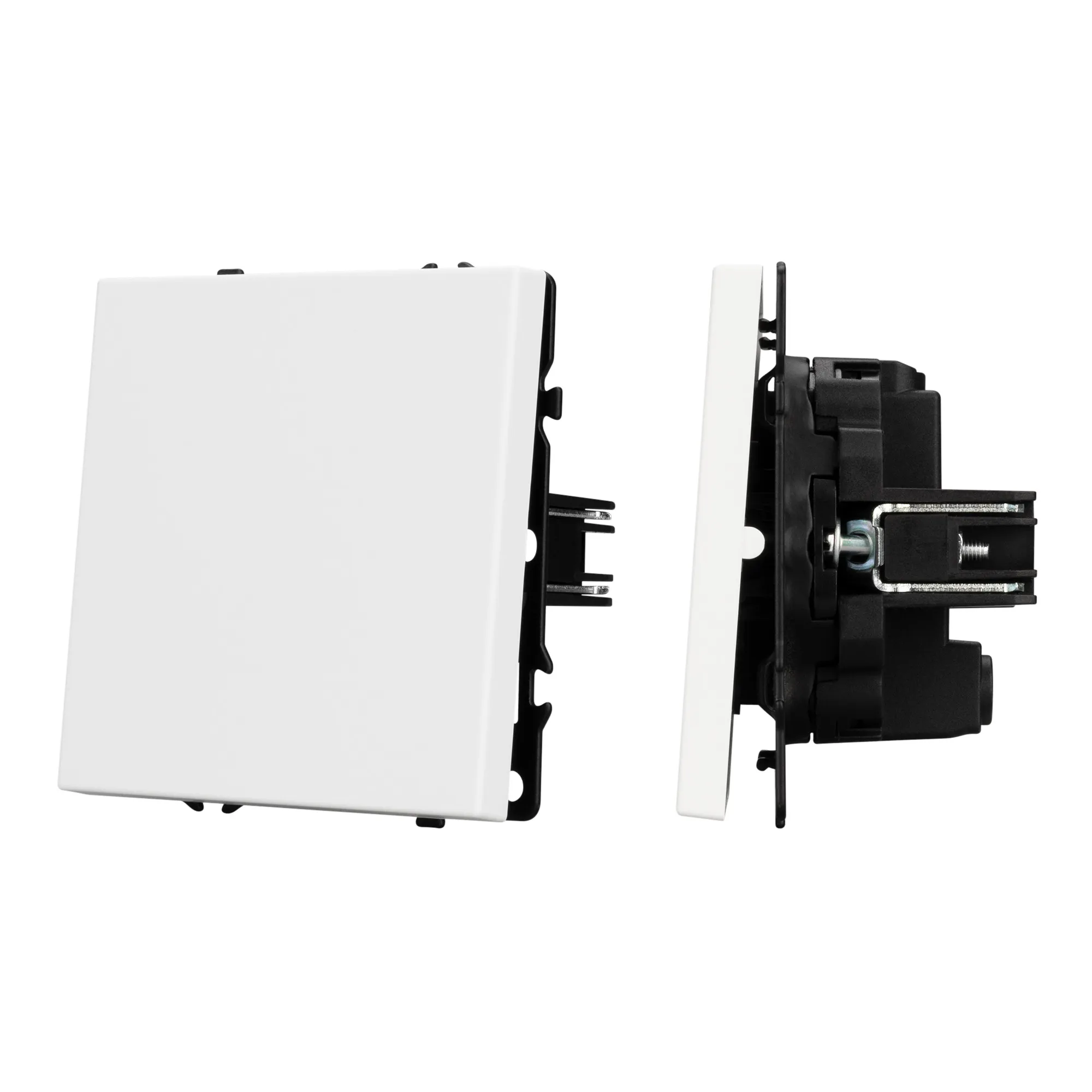 Механизм выключателя одноклавишный перекрёстный SWT-NOBE-MKX1-SFPL-WH (230V, 10A) (Arlight, -)