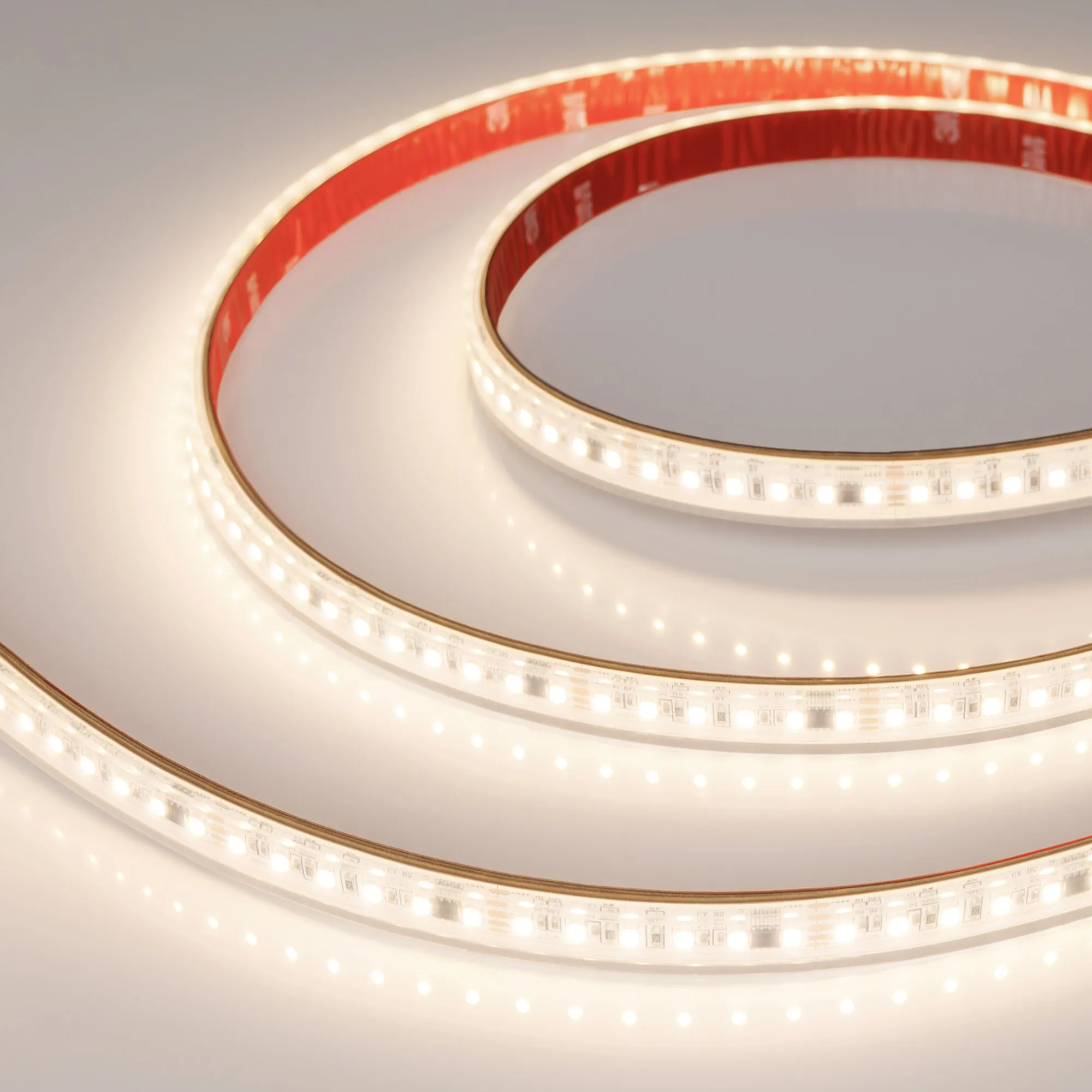 Лента светодиодная герметичная SPI-PS-A120-12mm 24V Warm3000-PX6-BPT (11 W/m, IP67, 2835, 5m) (Arlight, бегущий огонь) - изображение товара